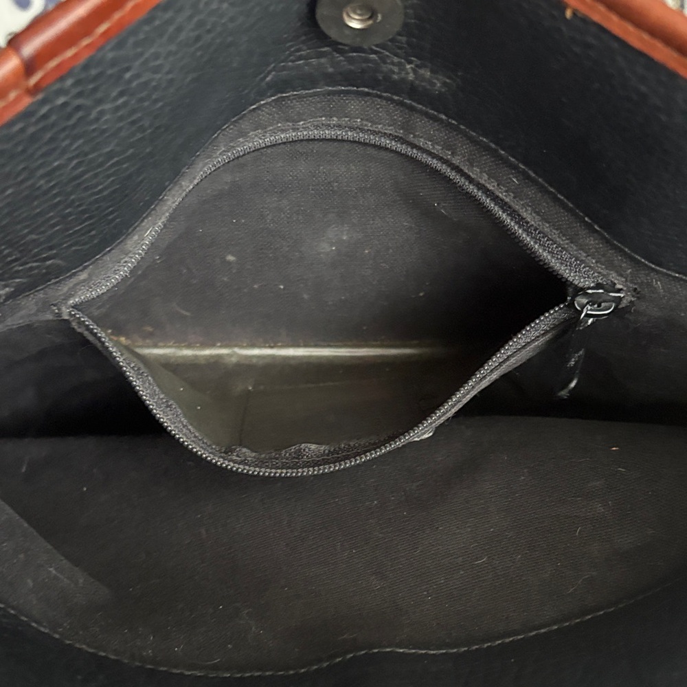 Brighton Black and Brown Textured Tote - Picture 12 of 14
